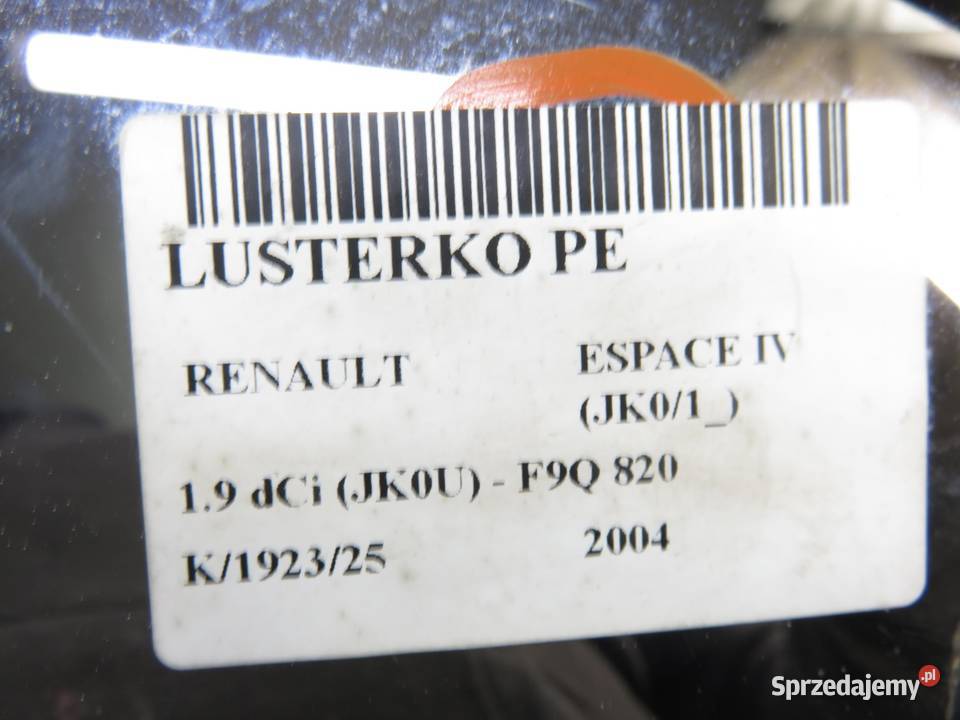 LUSTERKO PRAWE RENAULT ESPACE IV 7 PIN osobowe małopolskie