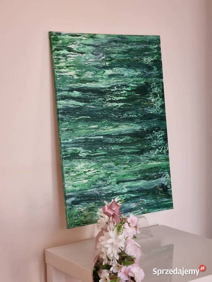 Akry na płótnia zielony łódzkie Radomsko