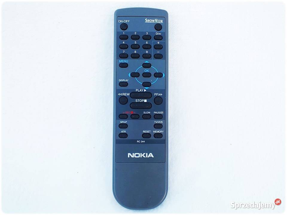 Pilot NOKIA RC344 ShowView do magnetowidów VHS lubuskie