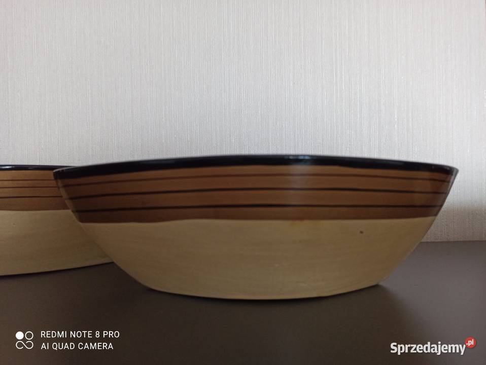 Doniczki osłonki ceramiczne PRL Warpechy Stare sprzedam