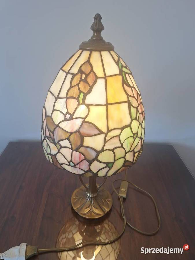 Lampa witrażowa stojąca szkło Tiffany biurkowa pomorskie