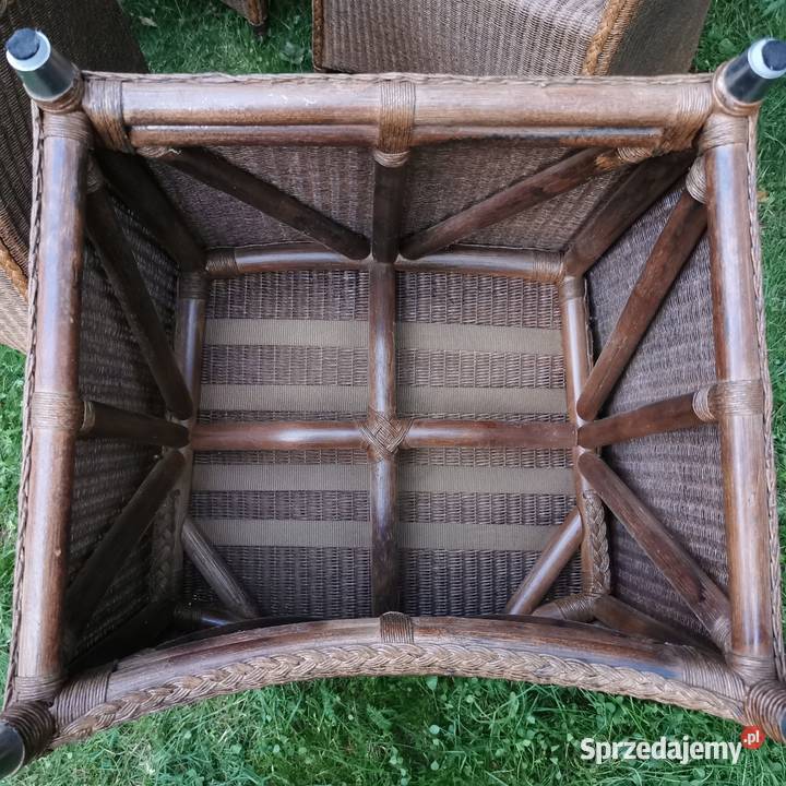 Krzesła do jadalni na taras Lloyd Loom RATTAN 6 Łask