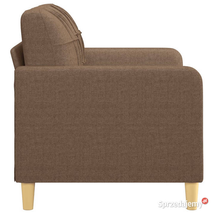 Sofa 2osobowa brązowa 120 tapicerowana tkaniną mazowieckie