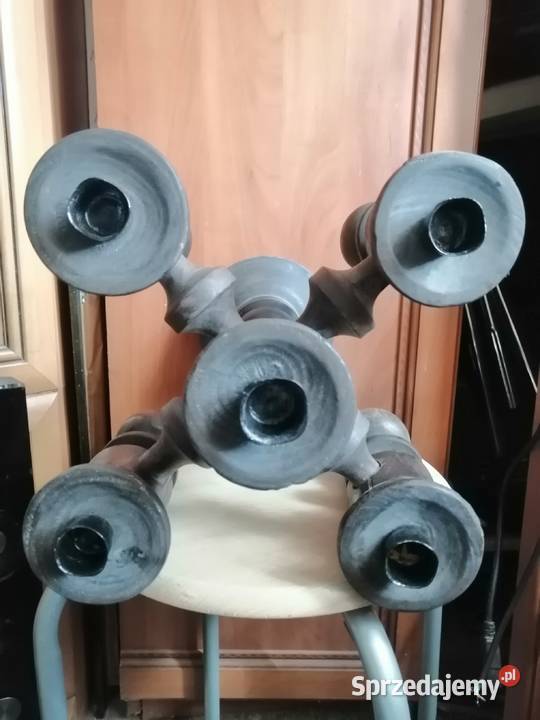 stary drewniany świecznik 4 ramienny Świeczniki Legnica