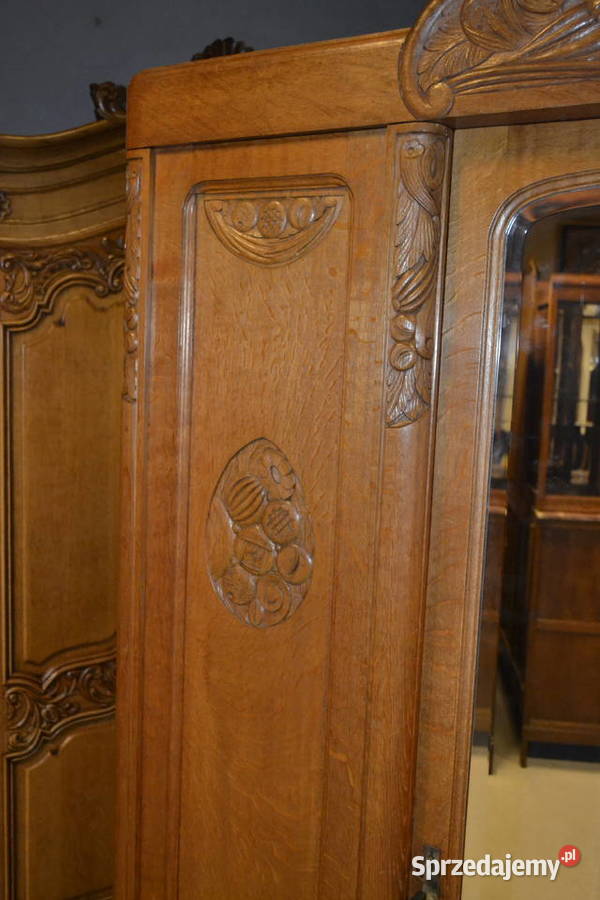 szafa artdeco 1930 francja dąb