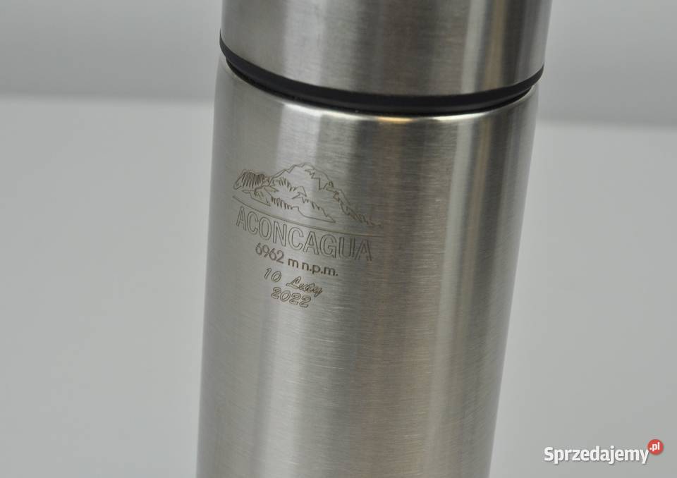 Termos 470 ml logo grawer SREBRNY 50 Leżajsk