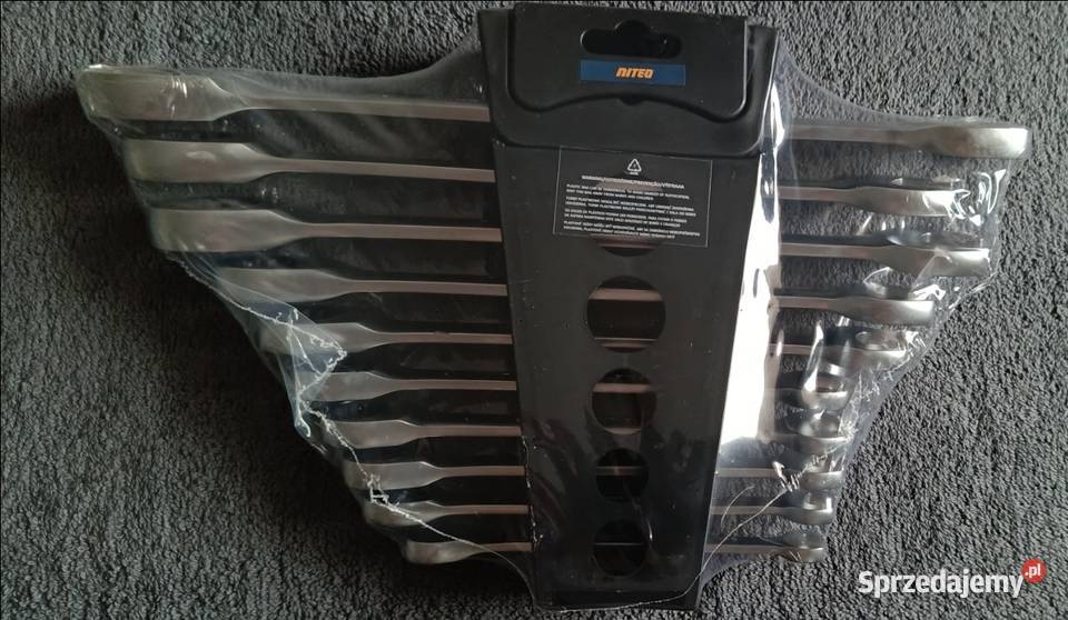 NITEO klucze płaskooczkowe z grzechotką zestaw Ełk sprzedam