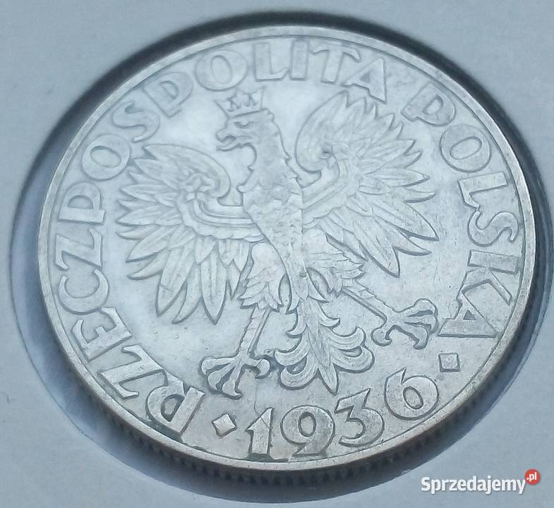 POLSKA5 1936 r SREBRO 750ŻAGLOWIEC Legionowo