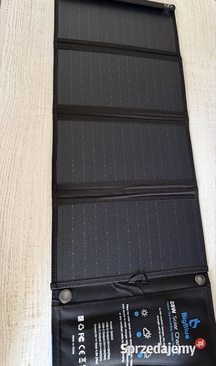 BigBlue 28W Panel Solarny USBC USBA Składany Ubieszyn