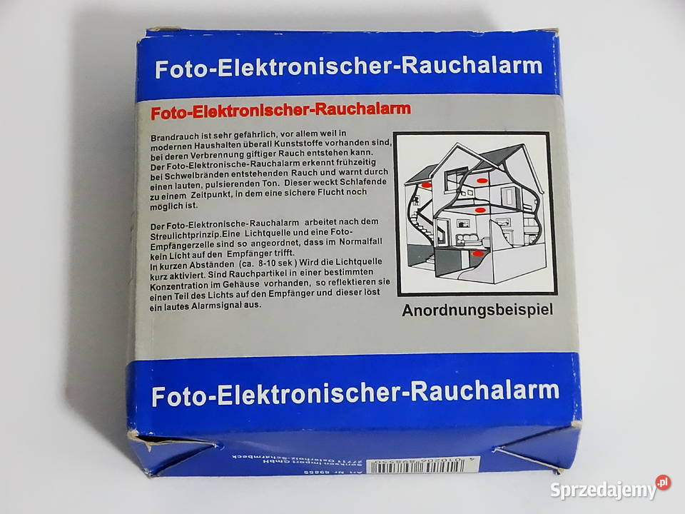 Fotoelektroniczny czujnik dymu model 89855 nowy lubelskie Biłgoraj