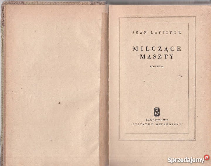 02550 MILCZĄCE MASZTY JEAN LAFFITTE