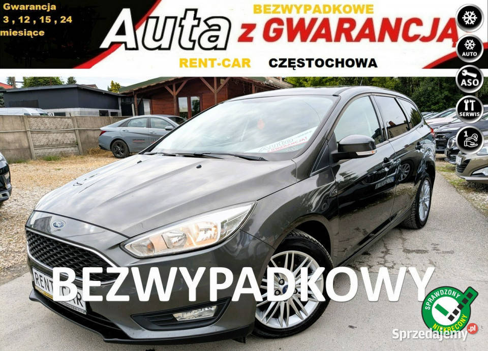 Ford Focus 10EcoBoost101OPŁACONY Bezwypadkowy wielofunkcyjna kierownica Focus Częstochowa