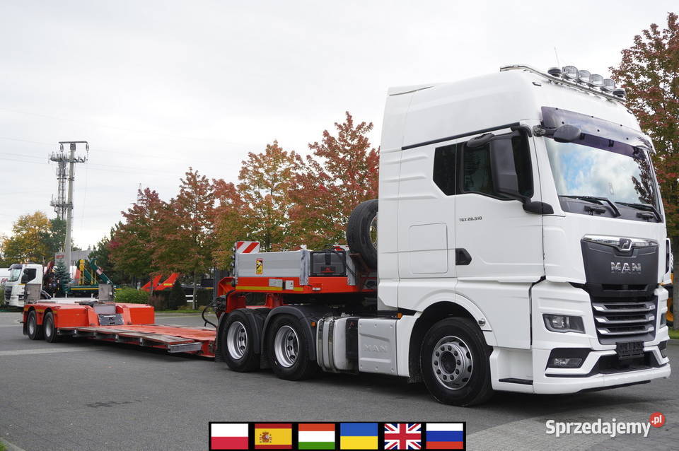 MAN TGX 28510 62 Naczepa niskopodwoziowa Kraków