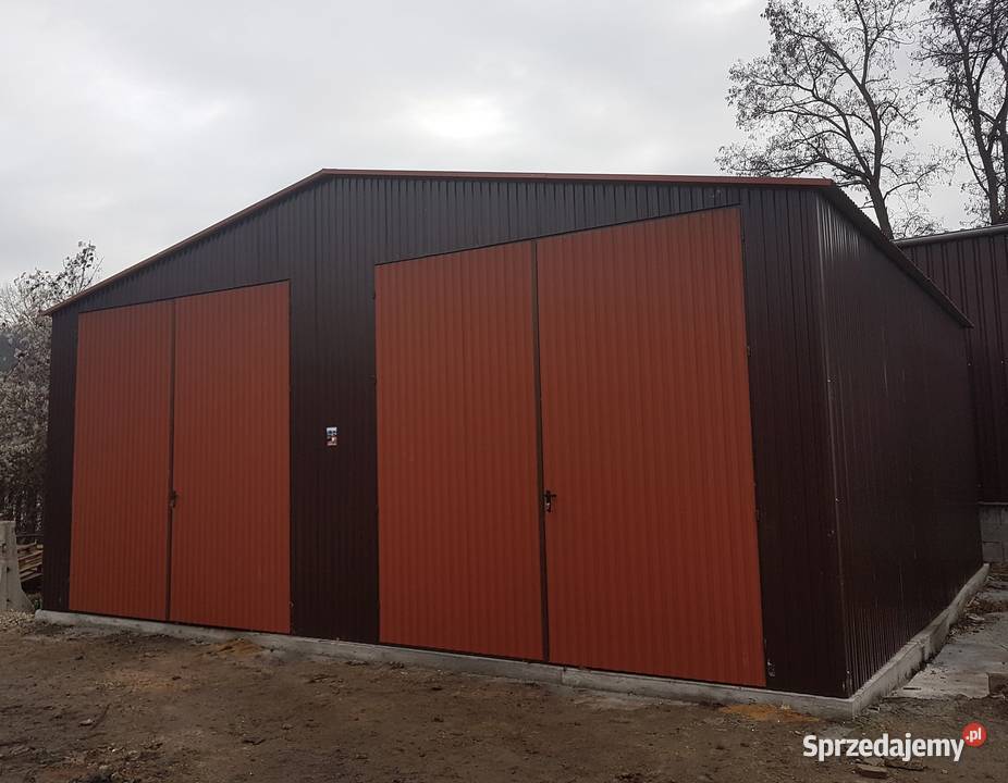 Blaszana hala 88m ciemnobrązowy sprzedam