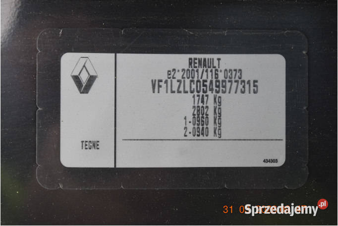 RENAULT FLUENCE 2013 159800 ccm 110 manualna Łódź