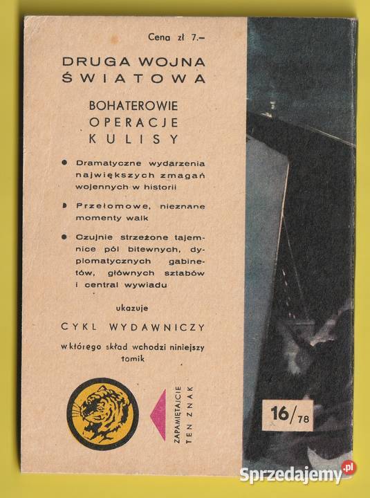 ŻÓŁTY TYGRYS LĄDOWANIE O ŚWICIE 1978 Łódź