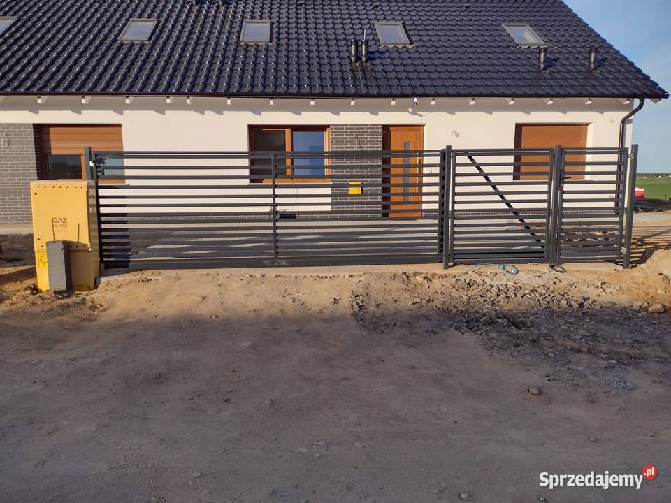 Brama przesuwna 150x400 Palisada Sulęcin
