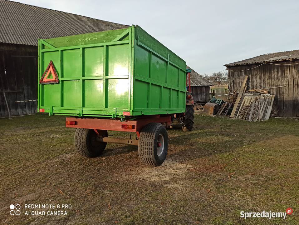 Przyczepa Jednoosiowa Wywrotka Do Tyłu Solidna Borzęckie