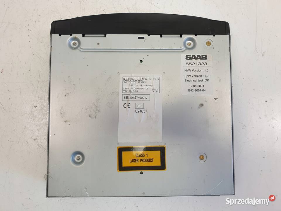 Saab 95 95 lift ODTWARZACZ DVD Kenwood 5521323