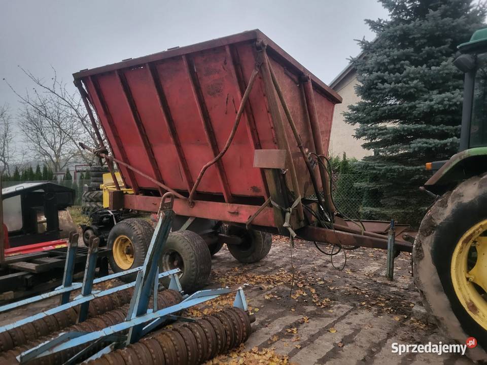 Przyczepa przeladowcza wysokiego zaladunku 2x Wąbrzeźno sprzedam