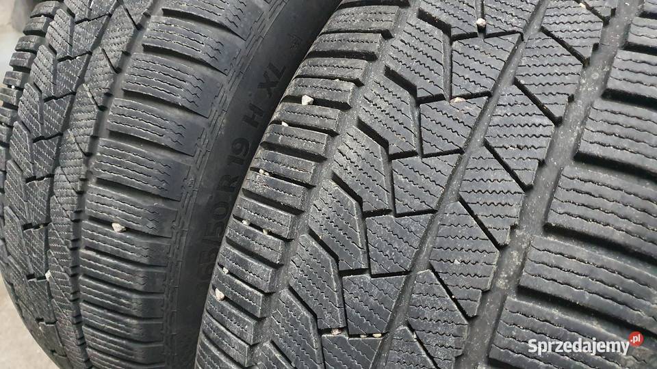 Dwie opony zimowe Continental 265 50 R19 H XL Samochodowe mazowieckie Ciechanów