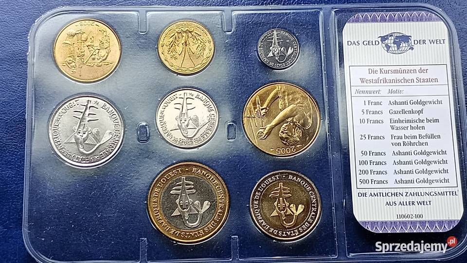 Stare monety 8 monet SET Afryka ZAchodnia stan Numizmatyka Lesko