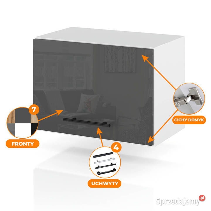 Szafka Kuchenna Wisząca Okapowa Modulowa 50 Elbląg
