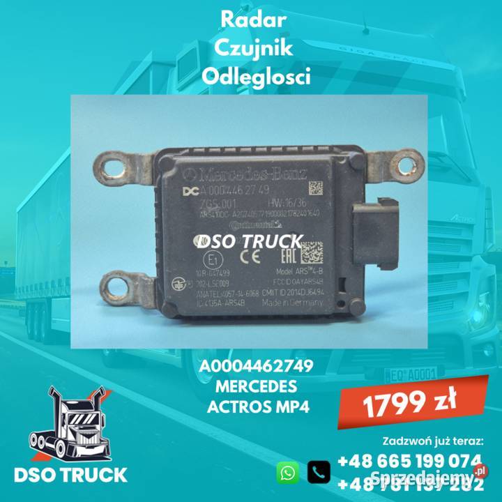 Radar Czujnik Odleglosci MERCEDES ACTROS MP4 Zawichost