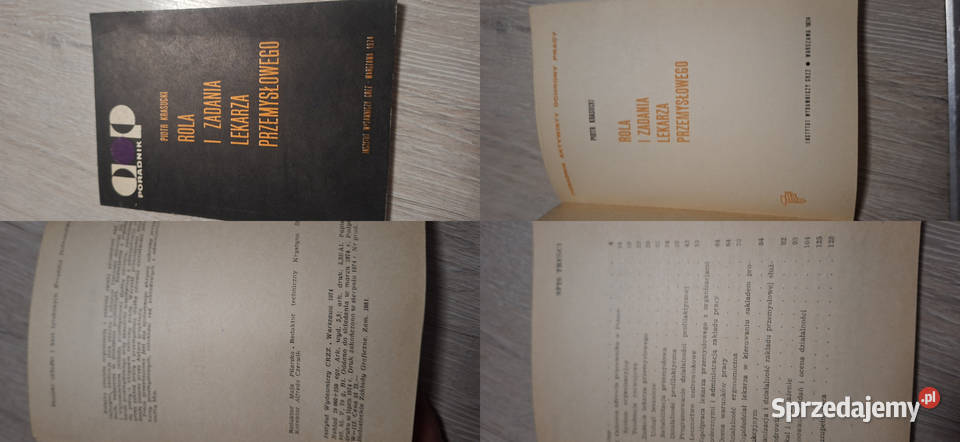 Rola i zadania lekarza przemysłowego 1 wydanie