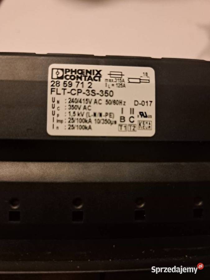 FLTCP3S350 Kombinacja ograniczników 12 special Ruda Śląska sprzedam