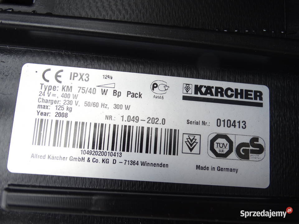 Zamiatarka Karcher 7540 W mazowieckie Radom