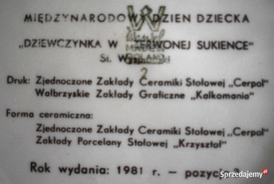 Dziewczyna w czerwonej sukience SWyspiański stan sprzedam