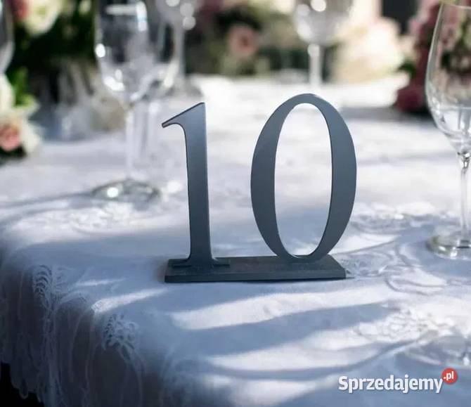 Inicjały napisy menu numery stołów do Wrocław