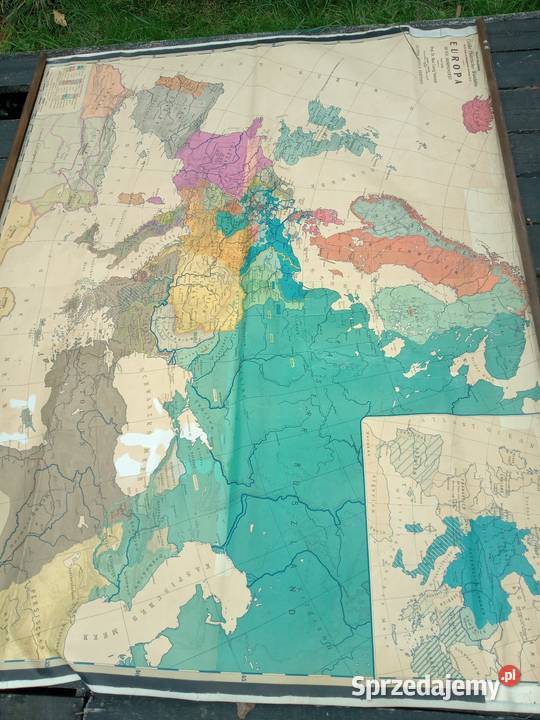 Mapa Europy 1899 150 x 200 Gdów