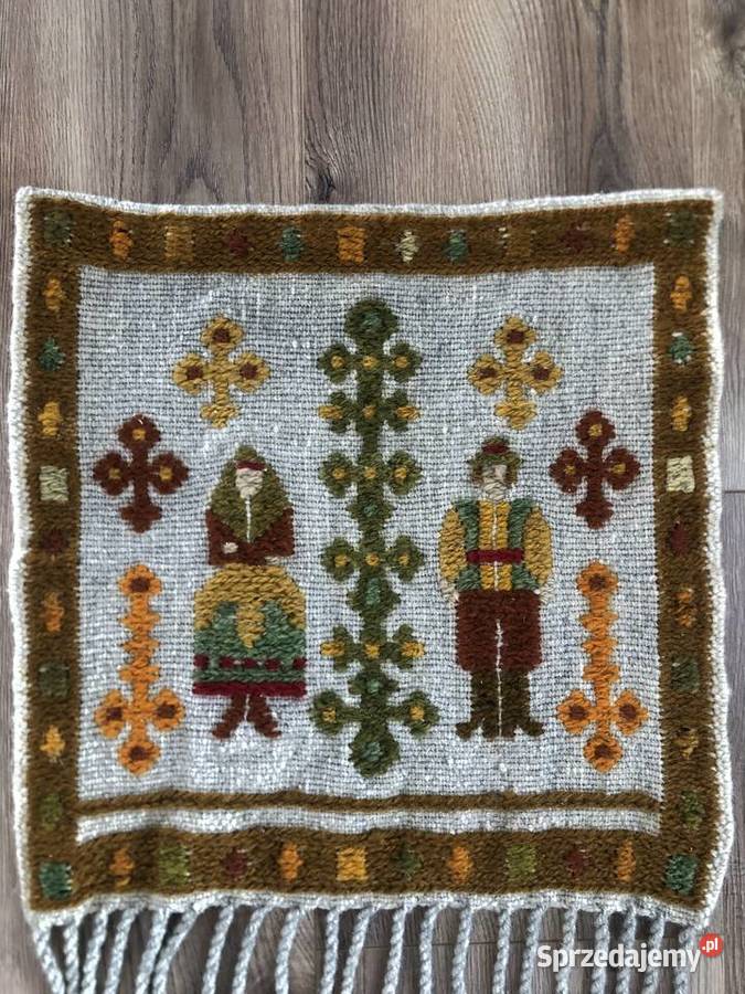 Wełniany kilim Ona i On Cepelia lata 70 XX w Kraków sprzedam