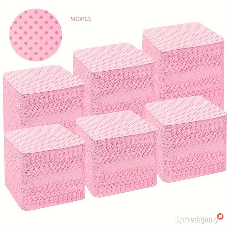 Waciki Kosmetyczne Perforowane 500 Różowe AS Pozostałe Płock