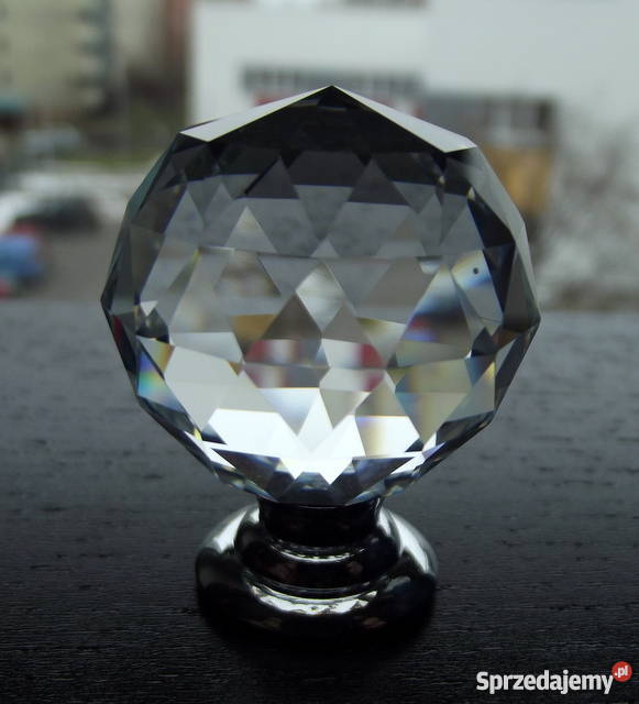 Uchwyt do mebli kryształ podstawa chrom kula 3 Warszawa sprzedam
