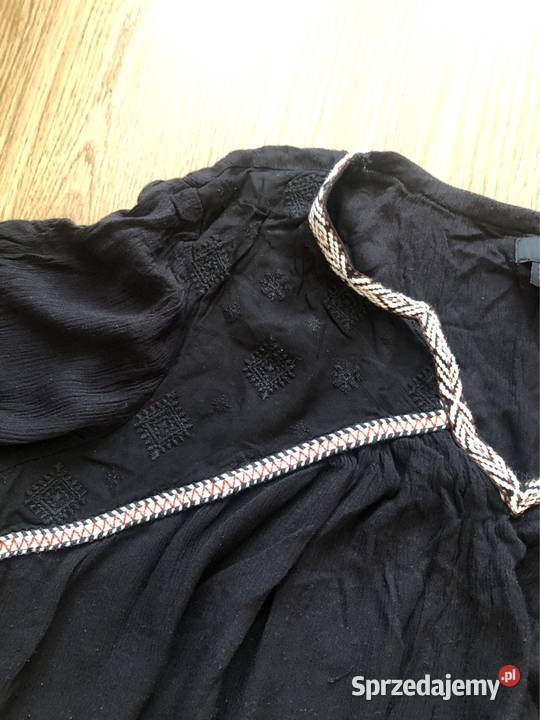 Bluzka z białym kołnierzem przewiewna Wiosnalato Kłodawa