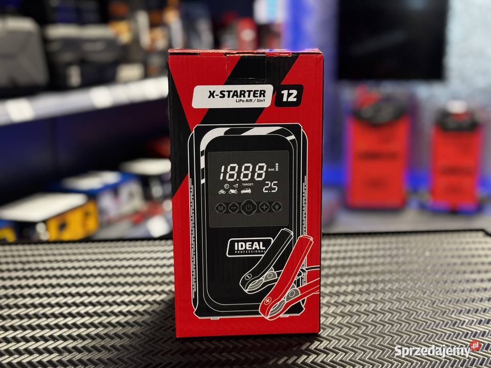 Jump Starter Booster IDEAL X STERTER 12 AIR Urządzenia rozruchowe (boostery) Motoryzacja Jasło