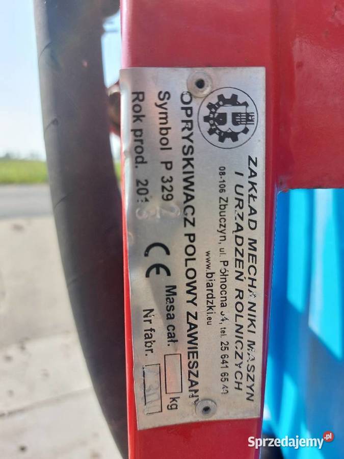 Opryskiwacz 12m Biardzki 400l nieuszkodzony Trzuskołoń