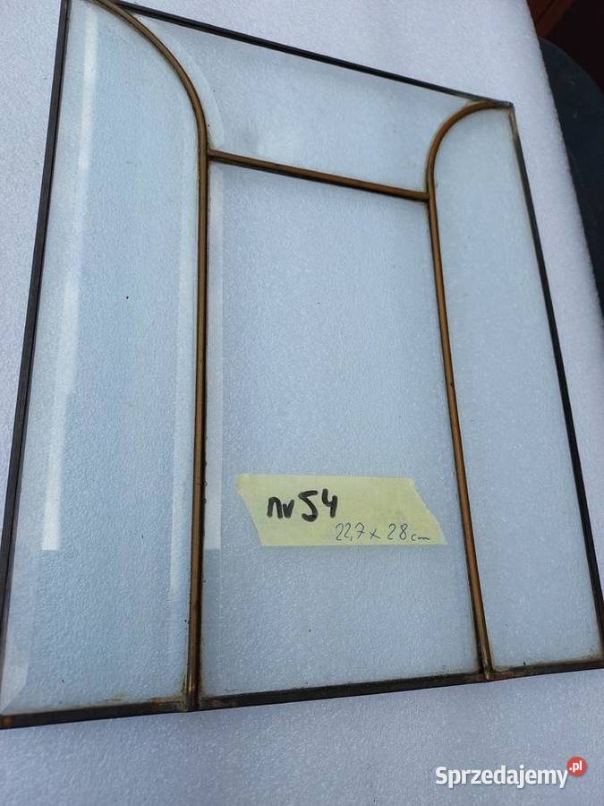 54 Witraż frontu starego zegara szafki szkło Tczew sprzedam