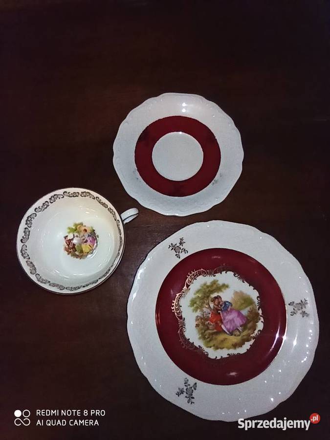 Filiżanka z talerzykiem Alka Import Antyki, Sztuka, Kolekcje Gdańsk