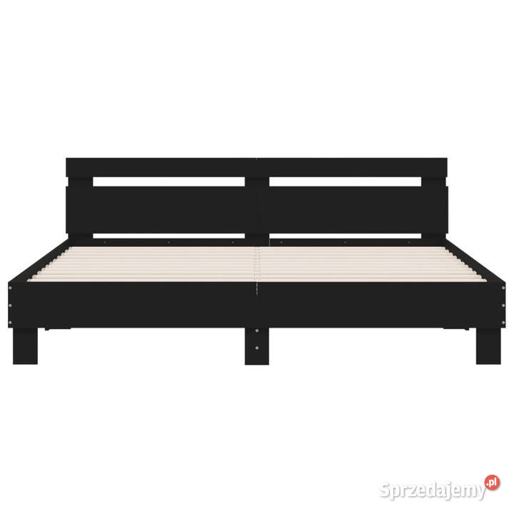 Rama łóżka z wezgłowiem czarna 180x200 WM3207400 203cm mazowieckie Warszawa