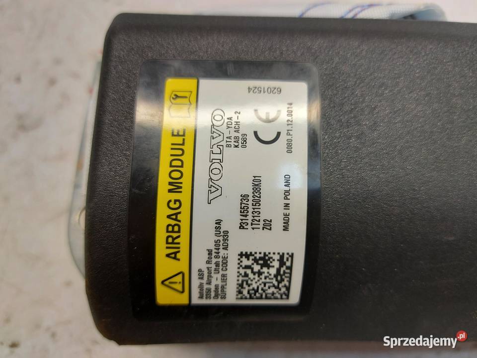 VOLVO XC40 Poduszka powietrzna Airbag kolana dolnośląskie