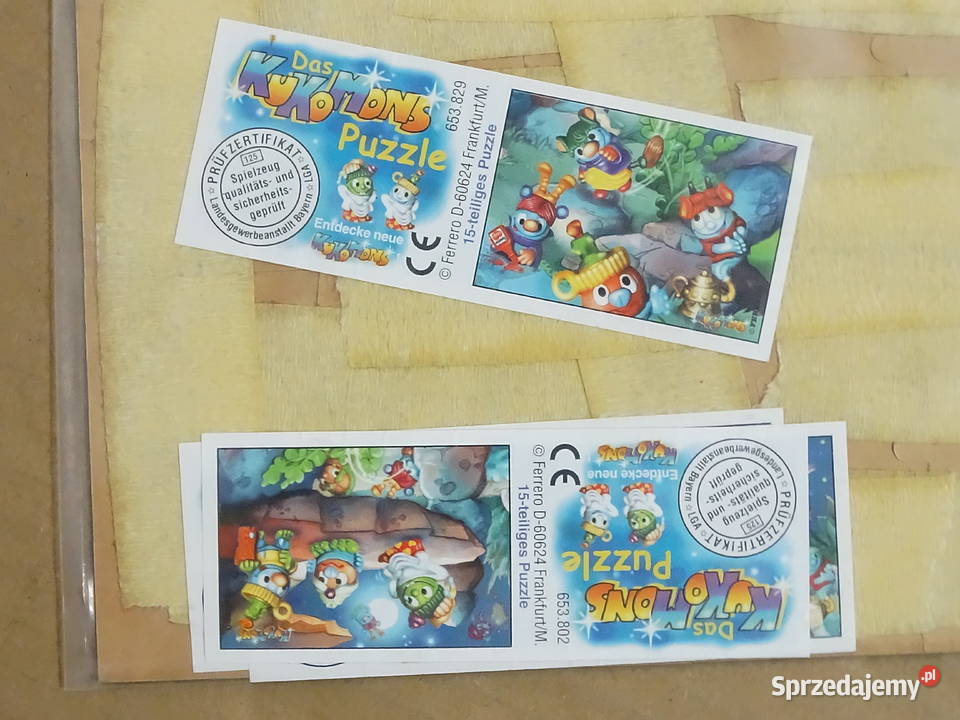 Unikat Kompletne Puzzle Kinder Ferrero Das lubelskie Biłgoraj sprzedam