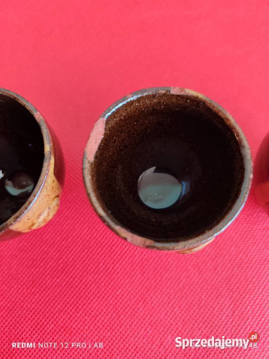 Stara brązowa ceramika PRL vintage do renowacji Katowice sprzedam