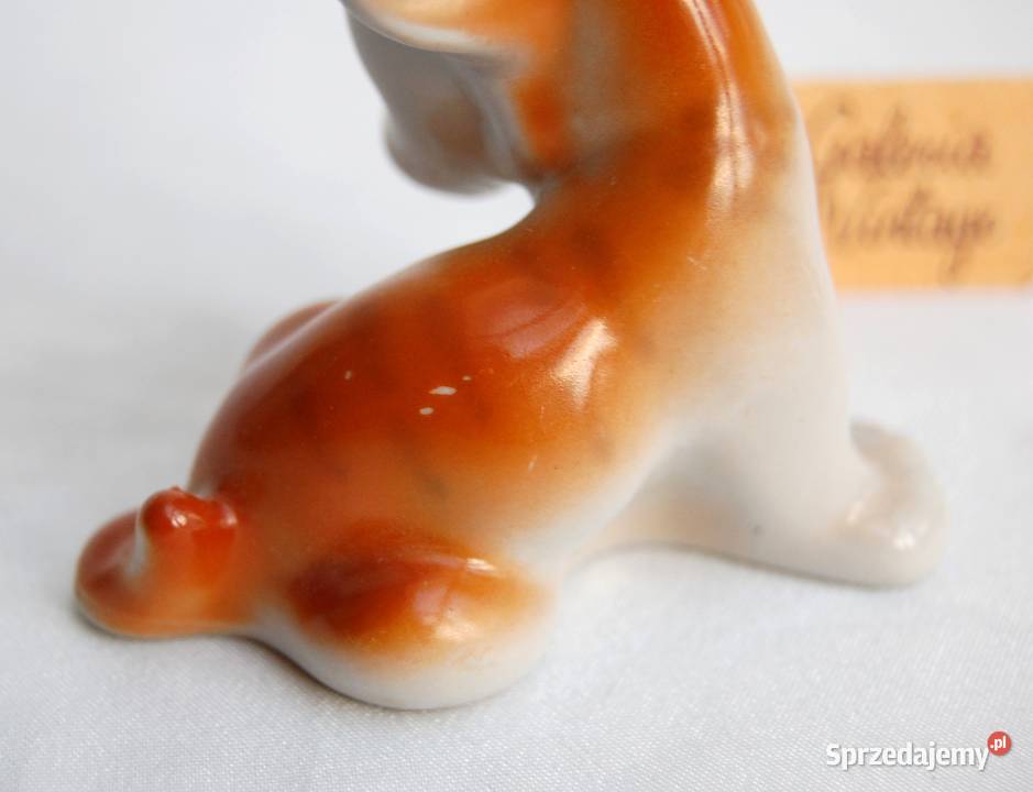 Tygrys tygrysek porcelana Połonne Wołyń Ukraina wielokolorowy Lublin