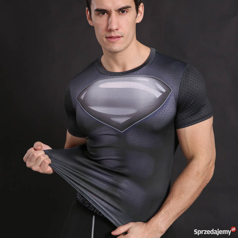 Koszulka Termoaktywna Marvel SUPERMAN NA SIŁOWNIE rozmiar L