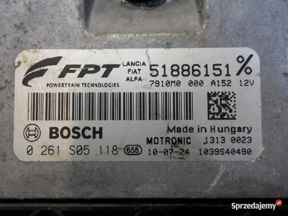 GIULIETTA 14 T 11r sterownik komputer silnika Suków