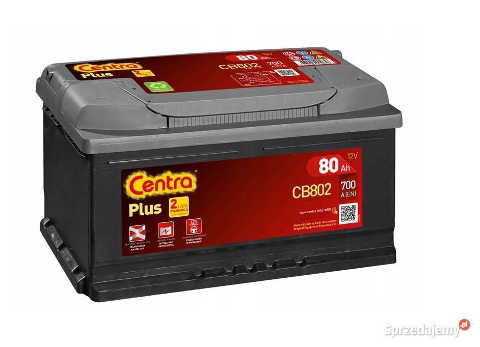 AKUMULATOR CENTRA PLUS 80AH 700A P wym Lublin